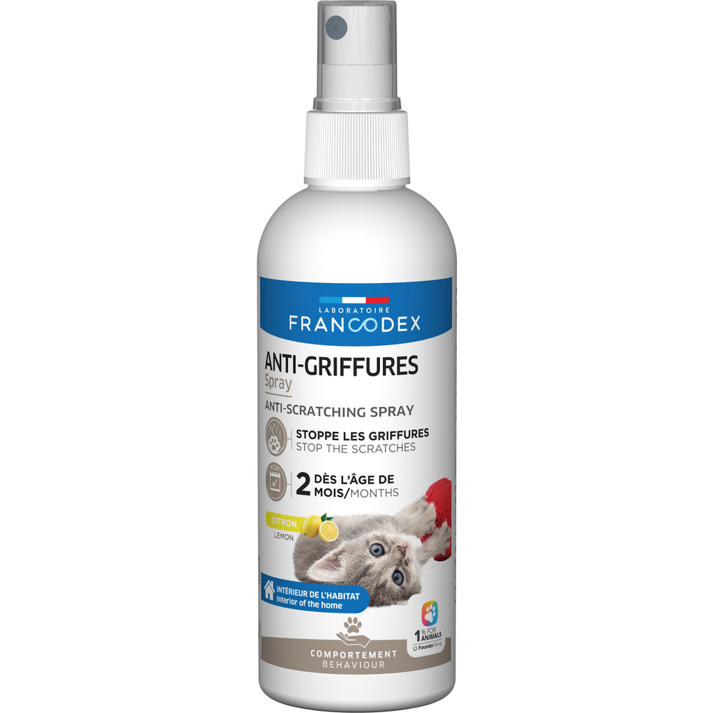 Anti griffures pour chatons et chat : répulsif 200 ml