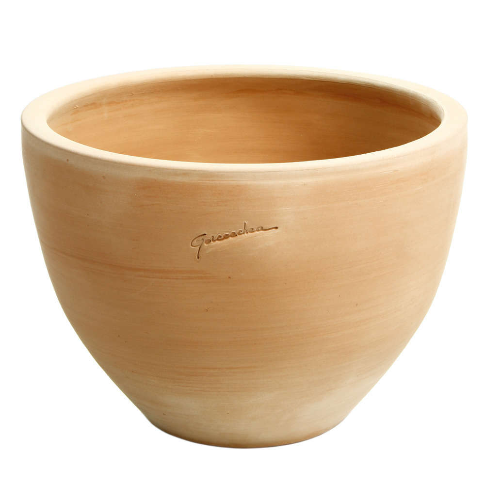 Cuvier Contemporain en terre cuite couleur naturelle Ø 35 x H. 26cm