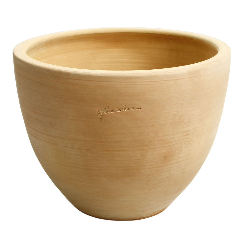 Cuvier Contemporain en terre cuite couleur naturelle Ø 42 x H. 32cm