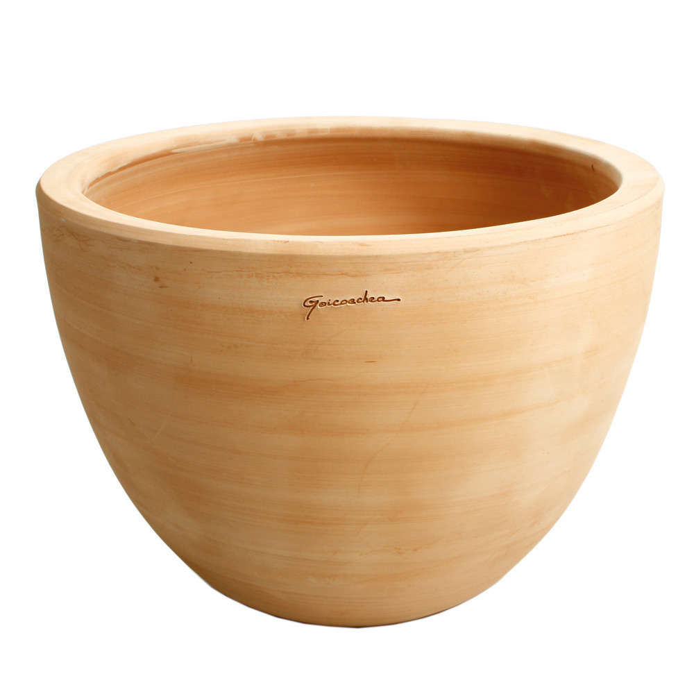 Cuvier Contemporain en terre cuite couleur naturelle Ø 61 x H. 45cm