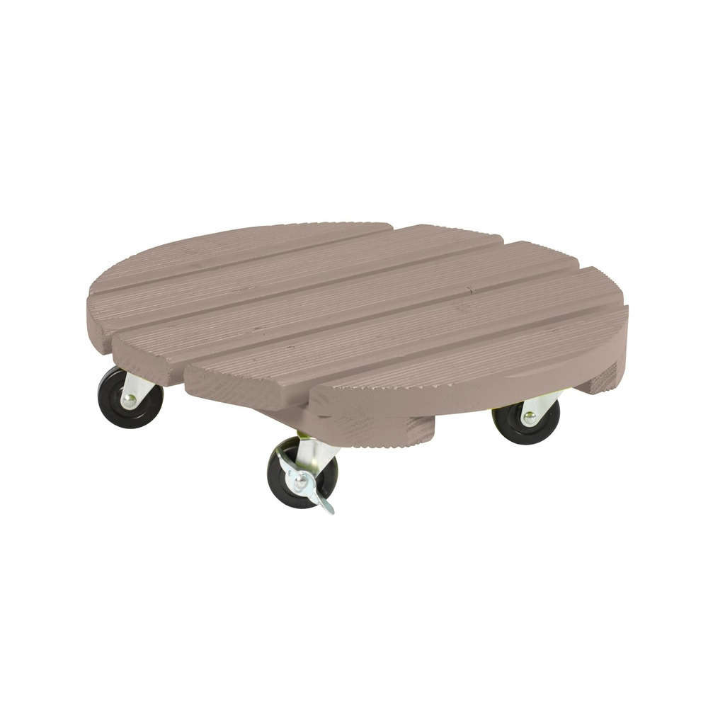 Roul'bac rond en bois, anthracite Ø 40 cm