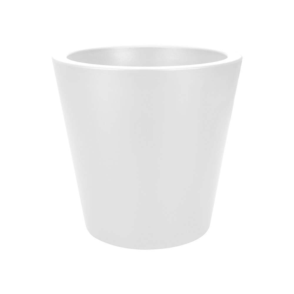 Pot rotomoulé Pure Straight round, blanc Ø 34 x H. 33,7 cm