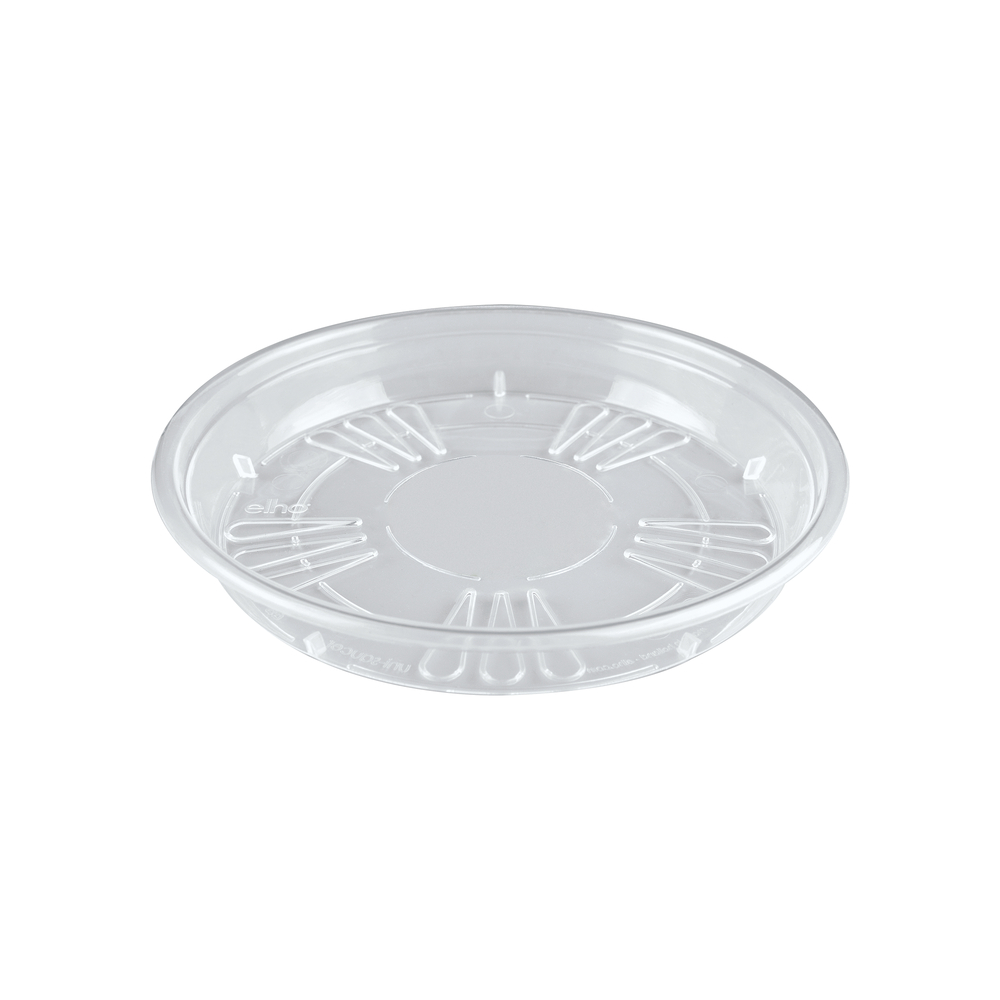 Soucoupe ronde plastique, transparent d.33cm