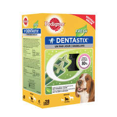 Pedigree Dentastix Fresh pour chien de 10 à 25 kg : 28 sticks 720gr