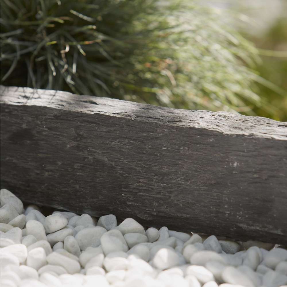 Bordure en ardoise naturelle - L. 50 x l. 8 x H. 10 cm