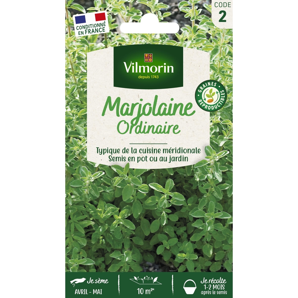 Graines de Marjolaine ordinaire en sachet