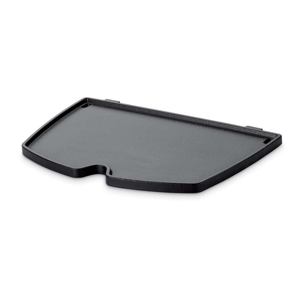 Plancha pour barbecue Q 100/1000 en fonte émaillée noire - 21,5x16 cm
