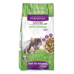 Repas premium Paradisio nature pour rat et souris : 2,7 kg