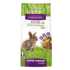 Repas premium Paradisio nature pour lapin nain junior : 2,7 kg
