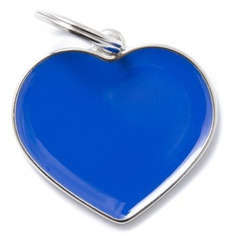Médaille MyFamily Basic HM grand coeur : bleue