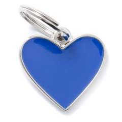Médaille MyFamily Basic HM petit coeur : bleue