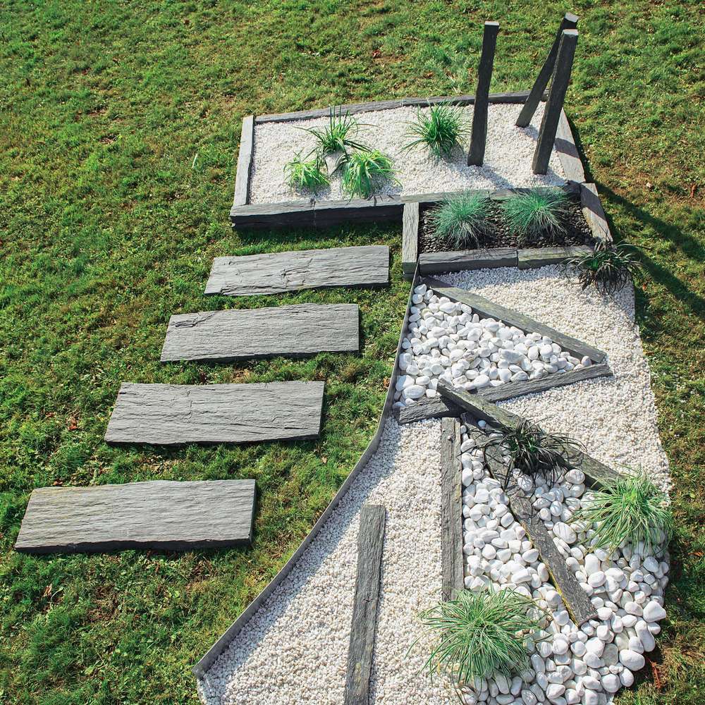 Bordure à planter metal acier galvanisé gris, h.12.5 x l.118 cm