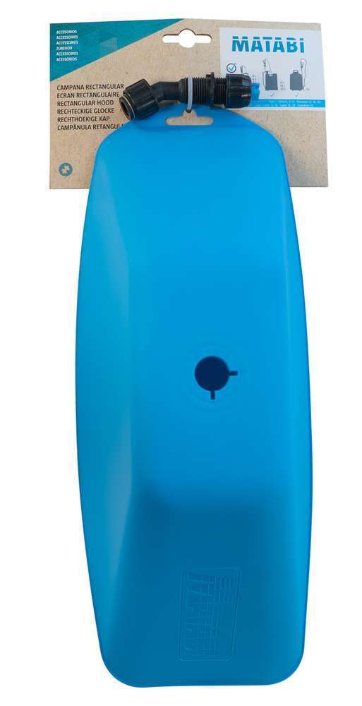 Ecran rectangulaire avec buse herbicide à jet plat pour pulvérisateur