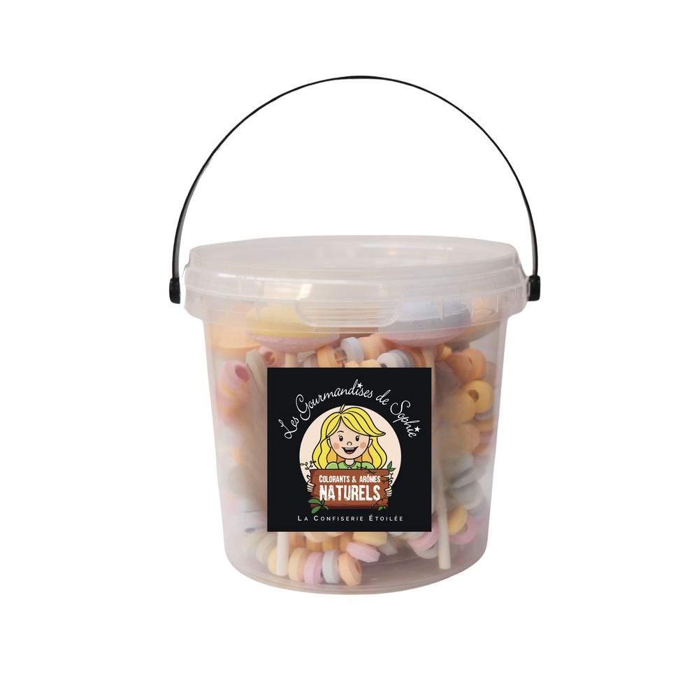 Assortiment de bonbons dextrose - Seau 220g