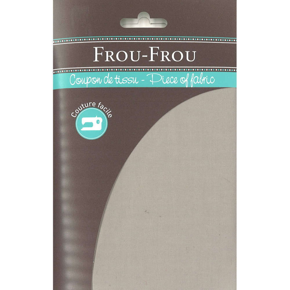 Coupon uni 50x50cm - Taupe clair