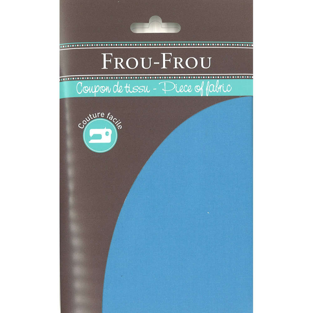 Coupon uni 50x50cm - Bleu intense