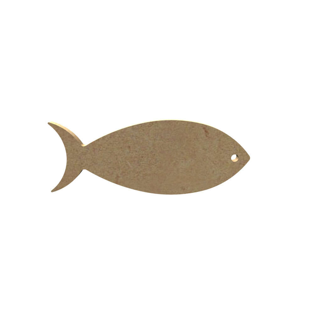 Forme en médium - Sardine 10x4 cm