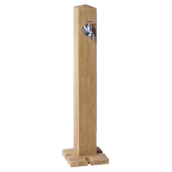 Fontaine Wood, coloris bois clair H. 100 cm