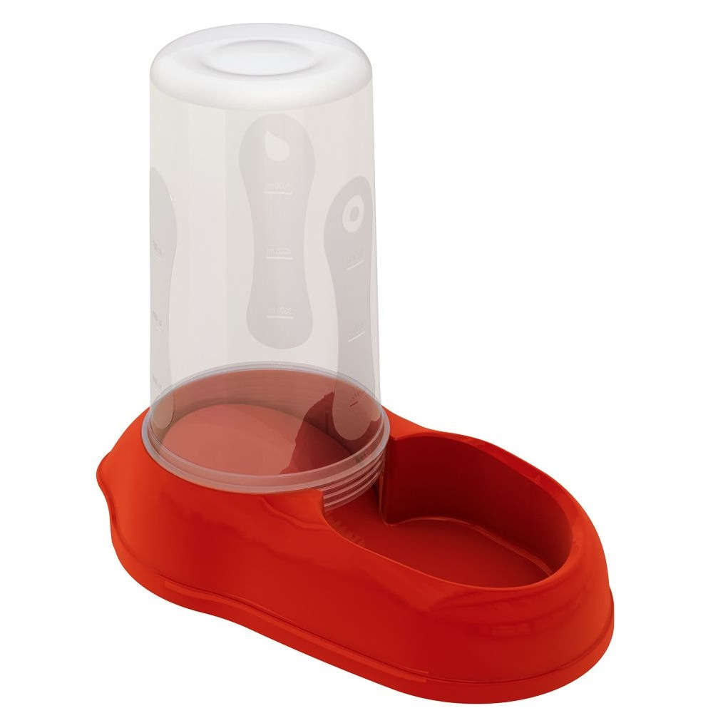 Distributeur de nourriture ou eau Azimut 5500 : 5,5 litres rouge