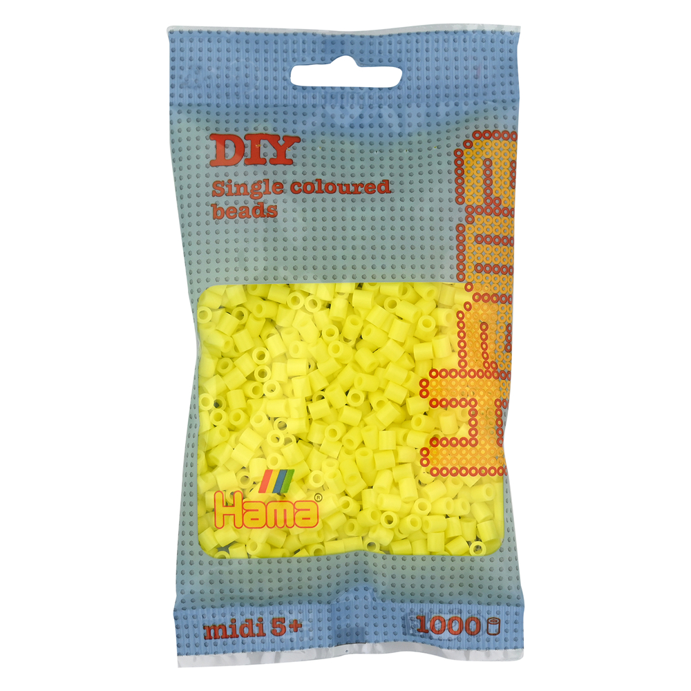 Sachet 1000 perles Midi: jaune