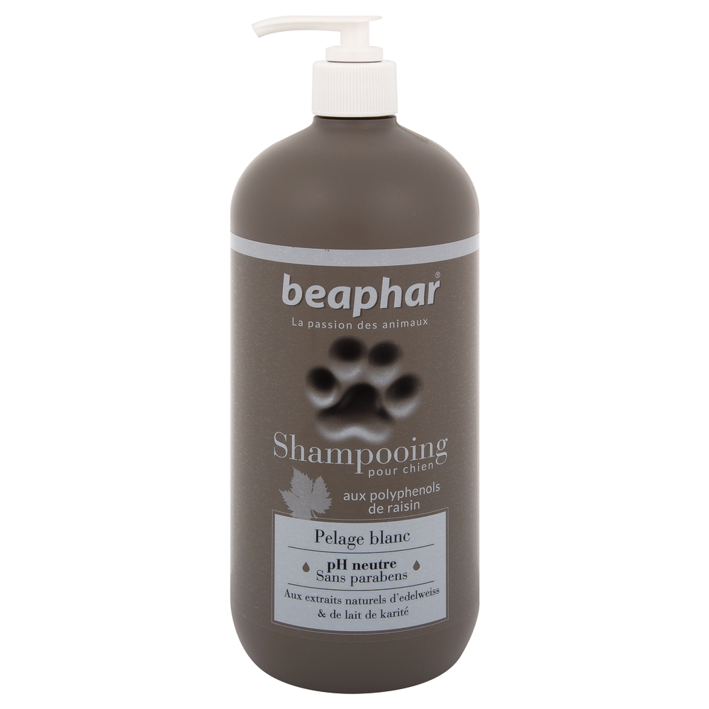 Shampooing pelage blanc pour chien : 750 ml