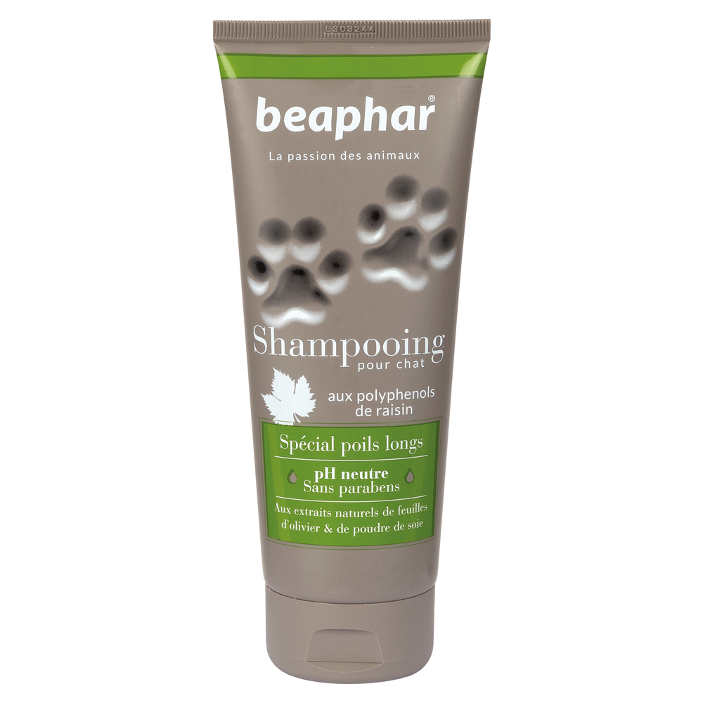 Shampooing pour chats Spécial poils longs : 200 ml