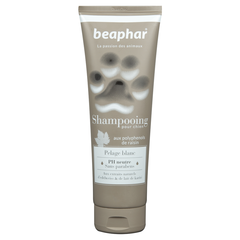 Shampoing pelage blanc pour chien : 250 ml