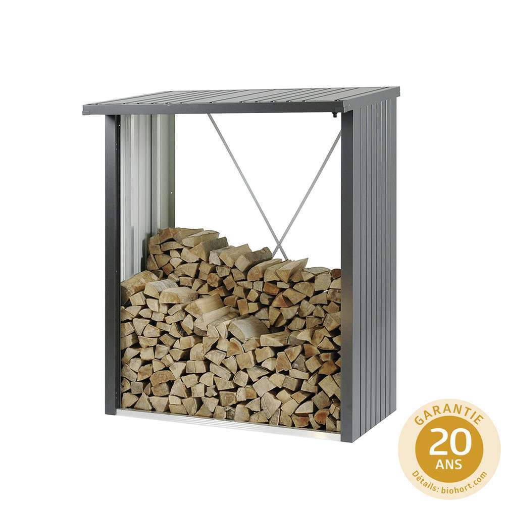 Abri-bÃ»ches WoodStock : gris foncÃ© L157cm