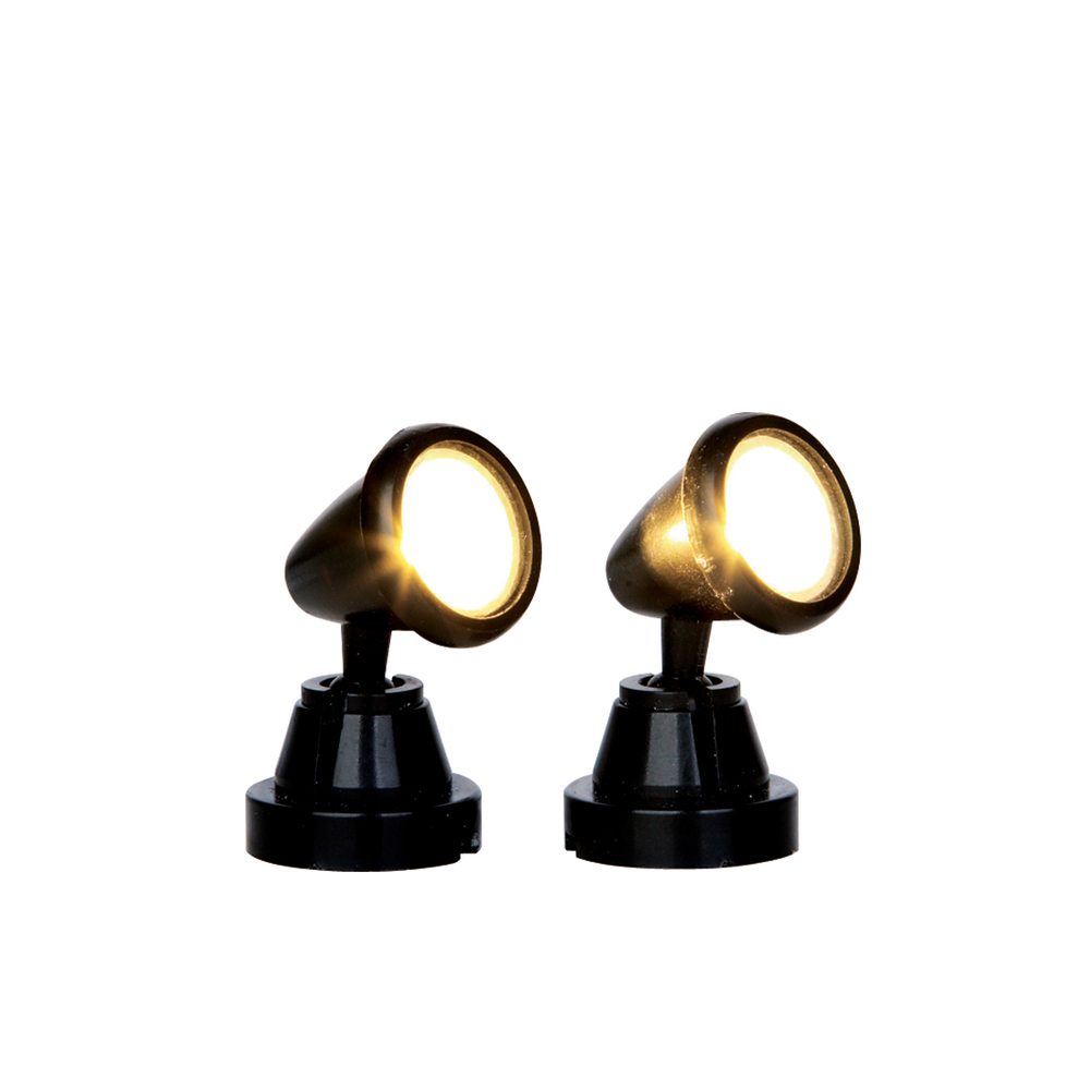 Set de 2 Spots Blanc - pile 4.5V