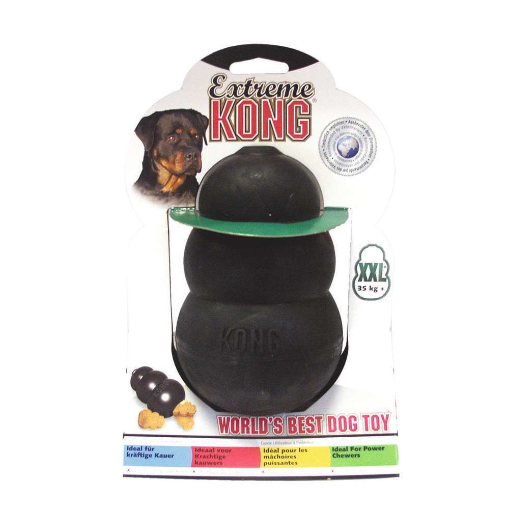 Jouet pour chien KONG Extreme XXL : Caoutchouc noir