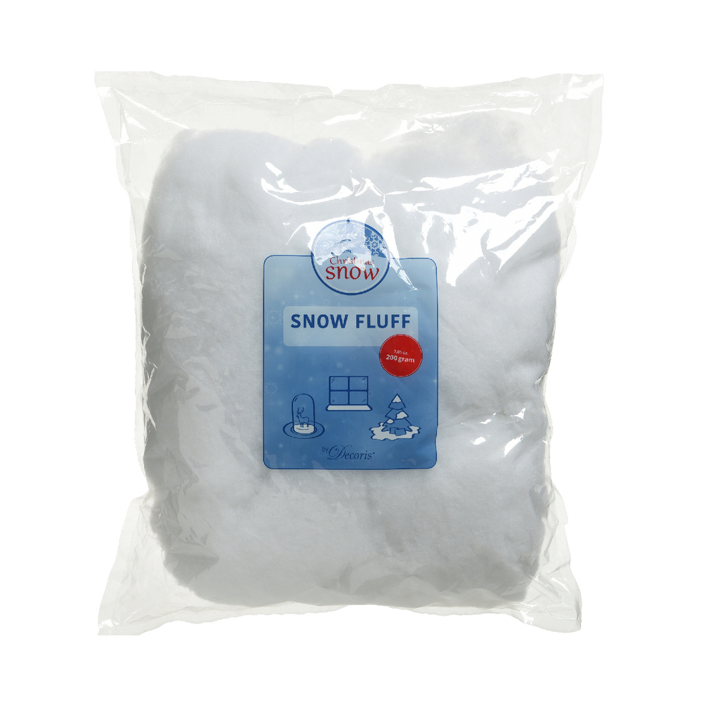 Duvet de neige : polyester, blanc, 200g