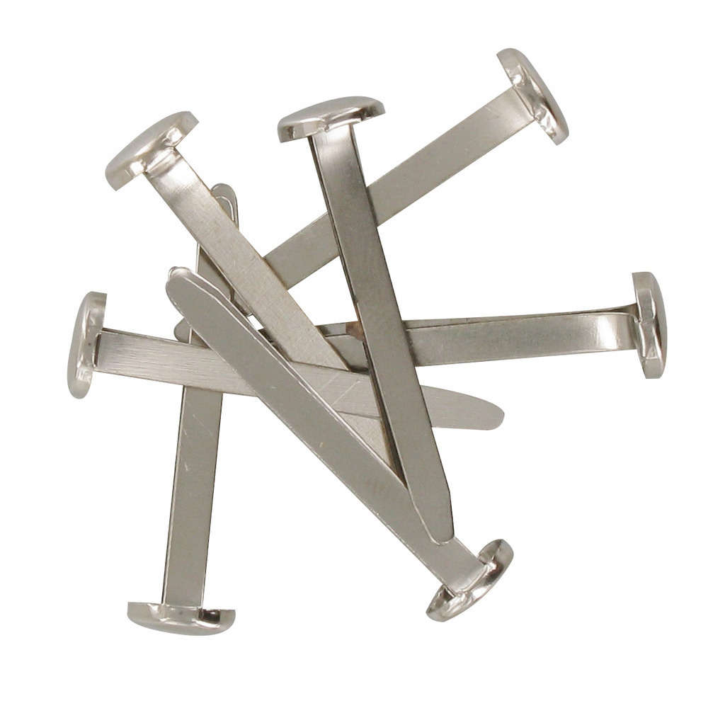 Attaches parisiennes (30mm) x30 - Argentées