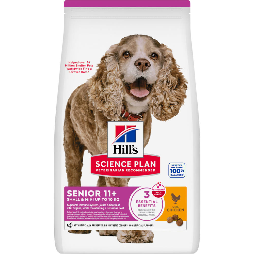 Croquettes chien Sénior petite/très petite race: Poulet et dinde 1,5kg