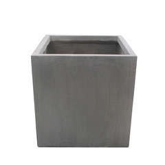 Cube Jin, gris ciment L. 75,5 x 75,5 x H. 76 cm