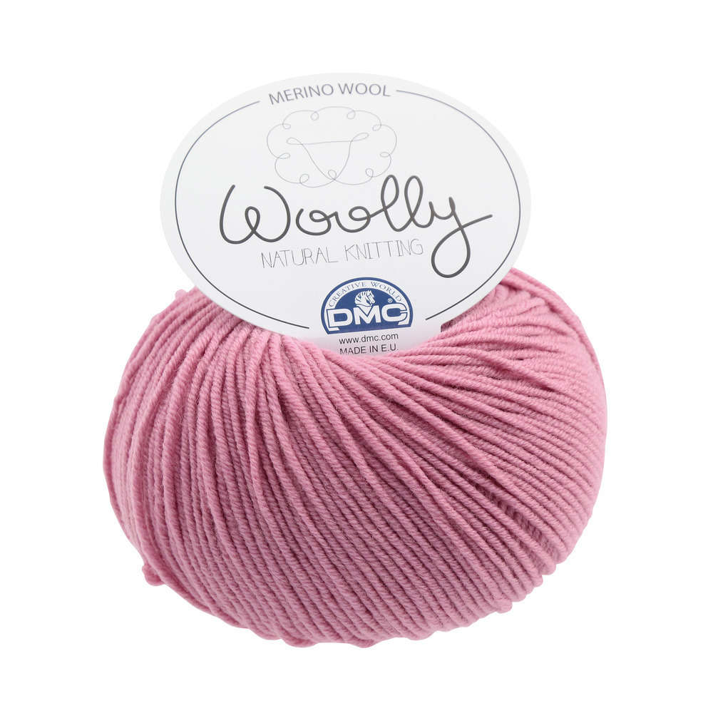 Laine Woolly 100% Merinos : rose 50g
