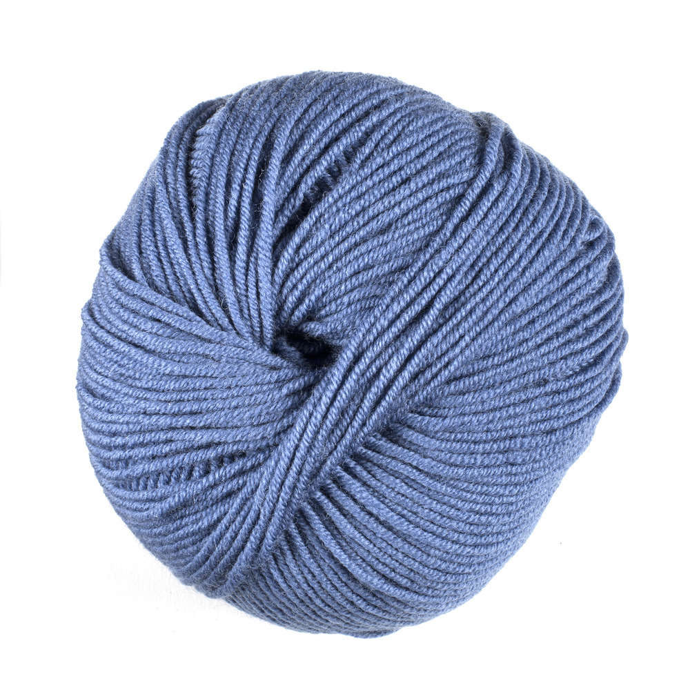 Laine Woolly 100% Merinos : bleu 50g