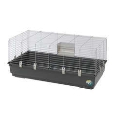 Cage Rabbit 120 EL pour grands rongeurs : Longueur 118 cm Gris