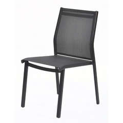 Chaise empilable Lille : anthracte/anthracite