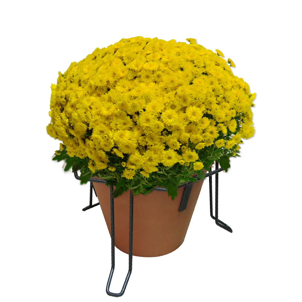 Stabilisateur de pot, gris martelé Ø 20 x H. 15,5 cm