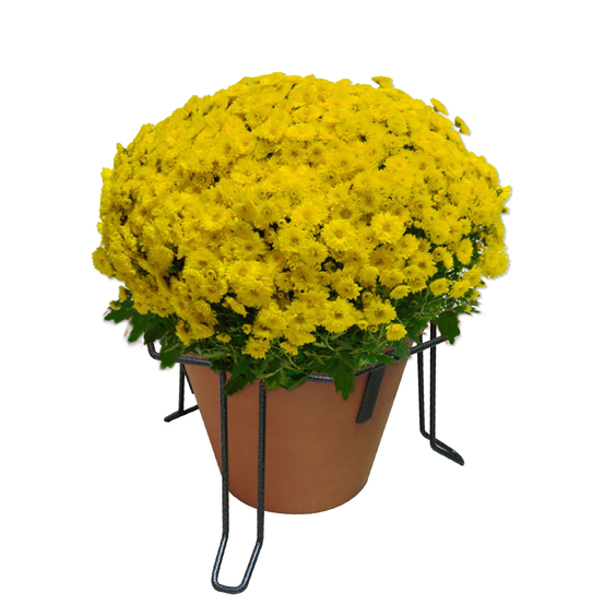 Stabilisateur de pot, gris martelé Ø 20 x H. 15,5 cm