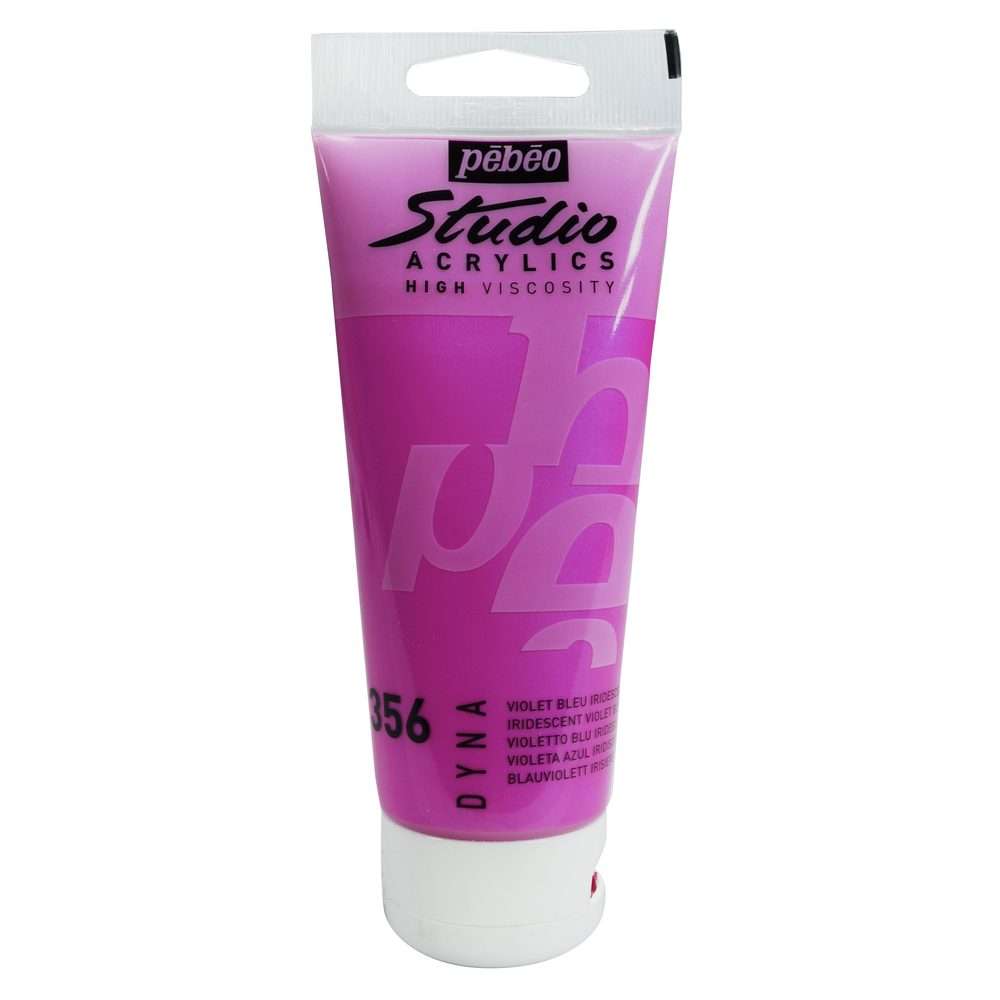 Acrylique satinée Studio Acrylics,tube 100ml - Violet bleu iridescent