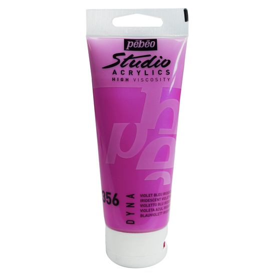 Acrylique satinée Studio Acrylics,tube 100ml - Violet bleu iridescent
