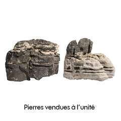 Pierre Leopard stone, pour aquarium: noir et gris