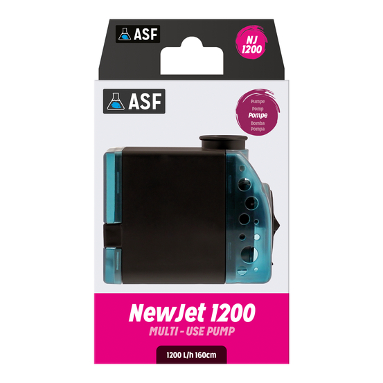 Pompe multi usage NewJet pour aquarium : 1200 l/h