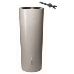 Récupérateur d'eau 'Kit Réservoir Stone' Silver: L62xl62xH150cm - 350L