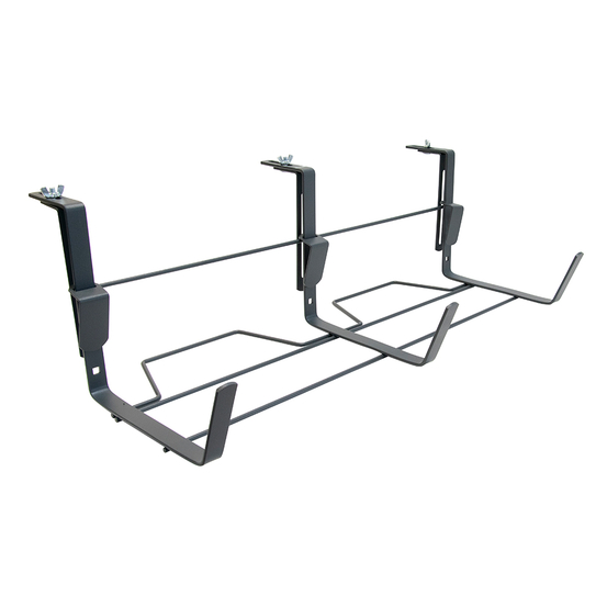 Support jardinière à fixations réglables, en métal gris 40-80 cm