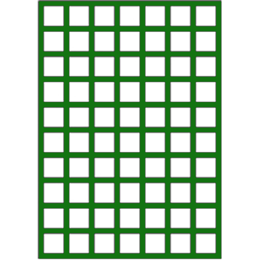 Treillage maille carrée (12cm) en bois, vert - l.100 x H.141 cm