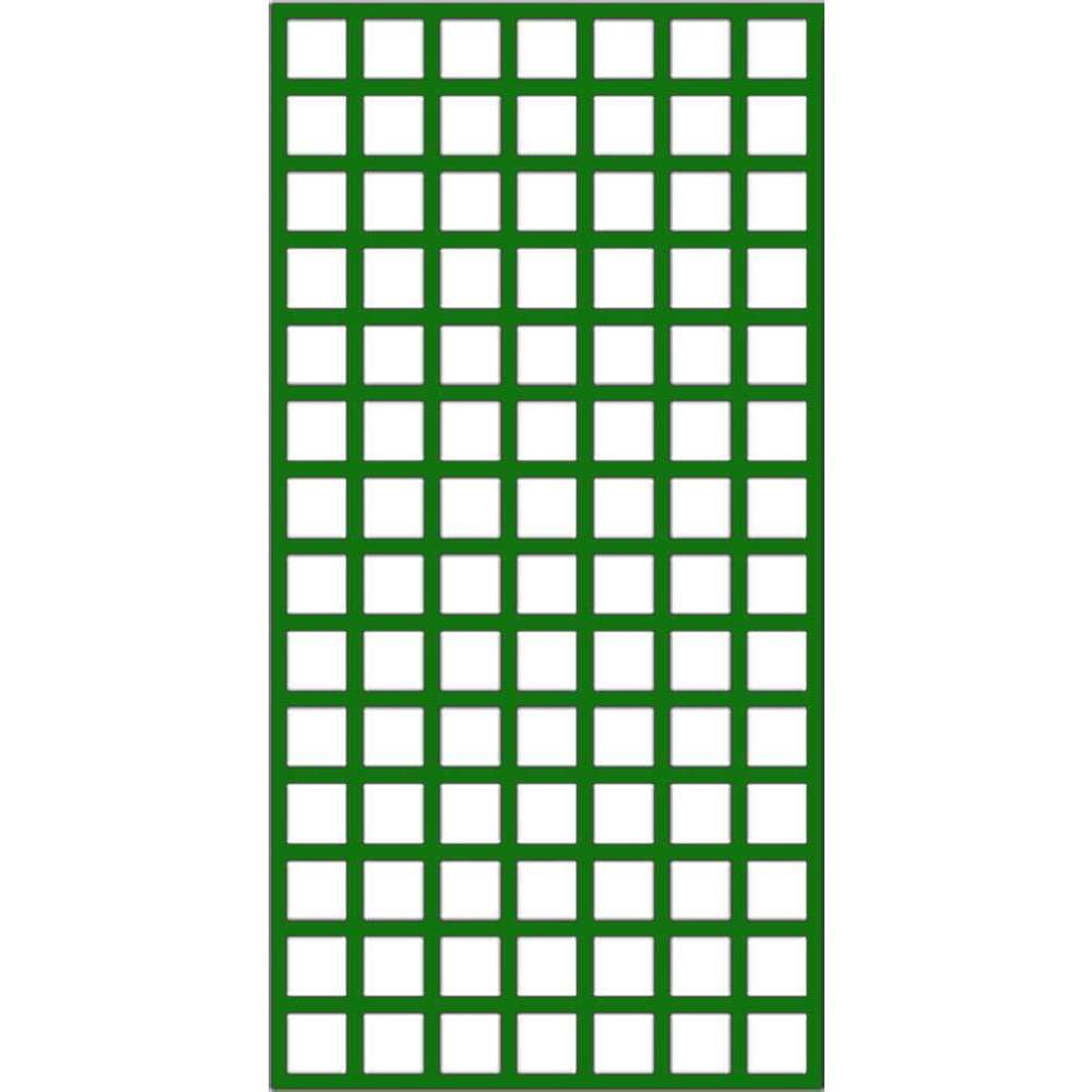 Treillage maille carrée (6cm) en bois, vert - l.100 x H.197 cm