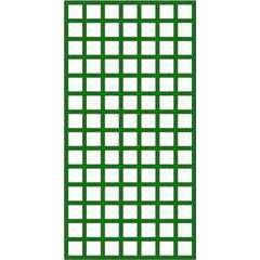 Treillage maille carrée (6cm) en bois, vert - l.100 x H.197 cm