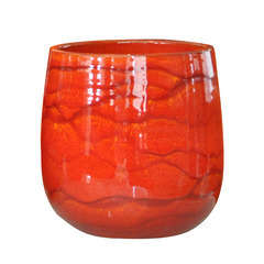 Pot d'intérieur Saintropp, coloris soleil couchant Ø 17 x H. 19 cm